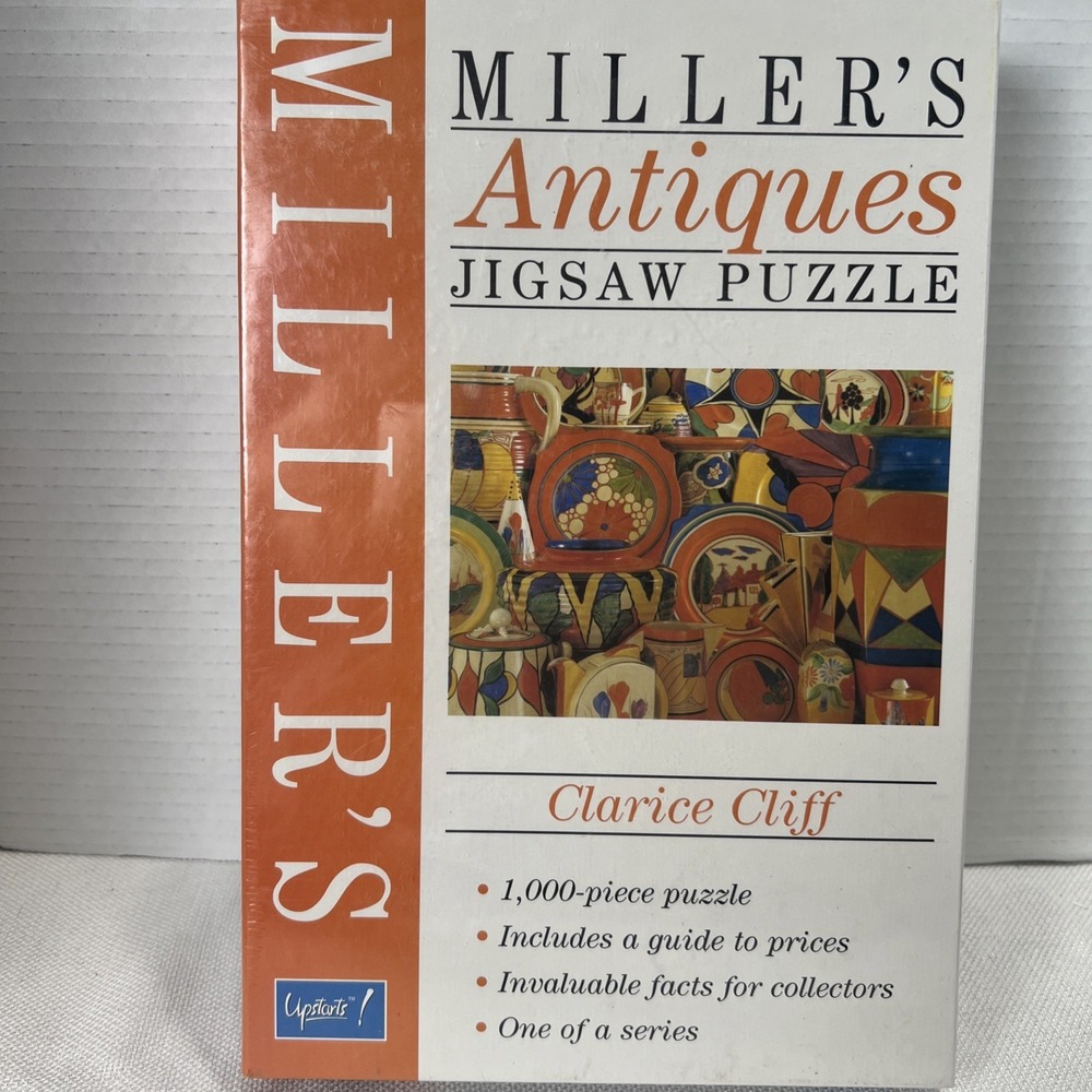 Miller's Antiques Jigsaw Puzzle Clarice Cliff 1000 w Guide rare complete Upstart